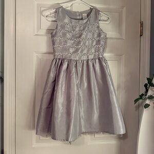 Gymboree Shimmering Silver Formal Dress